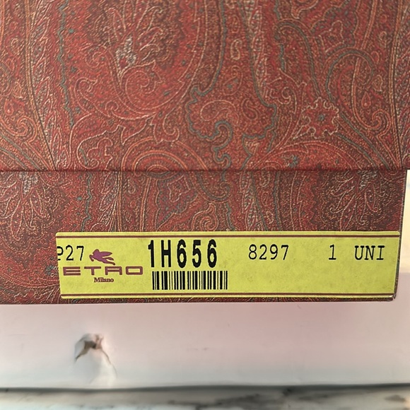 Etro Milano paisley and turquoise snakeskin crossbody purse - Picture 10 of 10